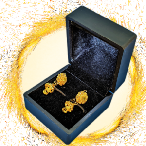 Elegant Gold-Plated Filigree Drop Earrings